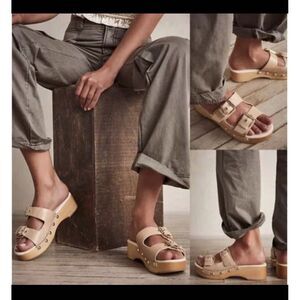 Free People Cream Sandals with Elegant Design